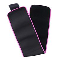 LIOOBO Sports Waist Support Belt Adjustable Back Support Belt Elastic Lumbar Brace Strap Size L (Rosy)