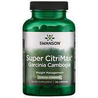 Swanson Super Citrimax Clinical Strength Garcinia Cambogia 750 Milligrams 120 Capsules