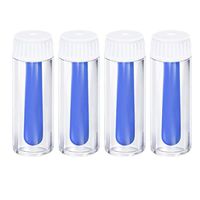 Milisten 4pcs Hollow Contact Lens Inserter Remover Contact Lens Suction Cup for Hard RGP Lens (Blue)