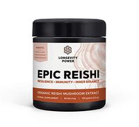 Epic Reishi, 100% Organic Medicinal Mushroom Formula, Stress Resilience, Inner Calm, Immune Support, 66 Servings, 100g (3.5oz)