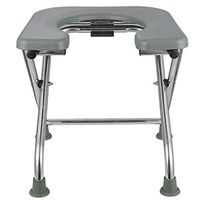 G-LXYZBQSHYP Toilet Chair Camping,Portable Lightweight Commode Shower Chair,Foldable Toilet Potty Chair,Bathroom Aid-Elderly Disabled Person