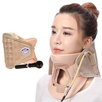 ZFAZF Portable Cervical Neck Massagers Cervical Traction Pillow Breathable Material and Height Adjustable Correction Improve Spine for Men or Women