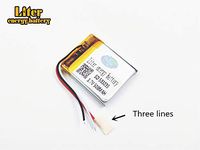 3 line 3.7V 500mAh 503035 Lithium Polymer Ion Rechargeable Battery Lithium Polymer Li-Po Battery for MP4 GPS MP3 Bluetooth Stereo DIY Gift