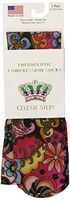 Celeste Stein Therapeutic Compression Socks, Bright Majik, 15-20 mmhg, 1 Pair