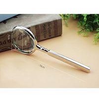 Boutiques / 20X Full Metal Hand-held Magnifying Glass with Stainless Steel, HD, Suitable for Book Reading, Jewelry, Calligraphy and Painting, Antique Identification, Gold, 19 * 7 * 1cm (Color : B)