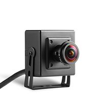 Revotech - Fisheye HD 1920 x 1080P 2.0MP Security Mini Type Indoor IP Camera Metal Camera ONVIF P2P IP CCTV Cam System (I706-3 Black)