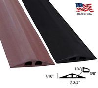 D-3 Rubber Duct Wire Cover - 12ft - Black