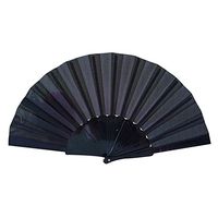 Summer Fan,Dance Folding Fan, Pattern Folding Dance Wedding Party Lace Silk Folding Hand Held Solid Color Fan