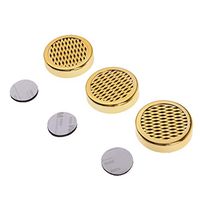 LoveinDIY 3pcs Round Tobacco Cigar Humidor Humidifier & Tape for Cigar Lover - Golden