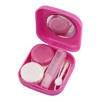 Plastic Portable Mini Contact Lens Case Outdoor Travel Contact Lens Holder Container With Mirror Easy Carry For Eyes Care