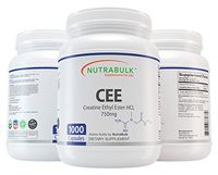 NutraBulk Creatine Ethyl Ester HCL (CEE) 750mg Capsules 1000 Count