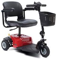 Rascal 3 Wheel Travel Scooter, Lightweight & Durable, Easy Disassembly, Red