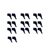 10 Pair Silicone Eyeglasses Sleeve Retainer - Glasses Frame Grips Anti-Slip Silicone Holder Ear Hook for Sunglasses Black Small