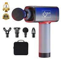 Muscle Massage Gun,Handheld Tissue Massager,Vibration Deep Cordless Electric Percussion Massager with 4 Heads Adjustable 4 Speed Variation for Muscles,Pain Relief