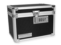 Vaultz Locking Medicine Box with Combination Lock, 5 x 7 x 5 Inches, Black (VZ00266)