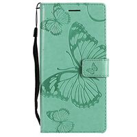 Sony Xperia L1 Case, Lomogo Leather Wallet Case with Kickstand Card Holder Shockproof Flip Case Cover for Sony Xperia L1 - LOKTU21696 Green