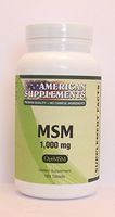 MSM 1000 MG American Supplements 180 Tabs