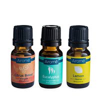 Airomé Energy Boost Gift Set, Set of Three 10 ml Therapeutic Grade Essential Oils | Citrus Boost, Eucalyptus, Lemon
