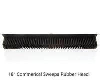 Sweepa Rubber Broom. Various Poles and Head Sizes Available. Dutch Rubber Broom, with Squeegee. Bonus Cleaning Cloth with Every Purchase. (Commercial Head w/59" Pole)