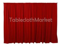 Polyester Backdrop 10 Ft Drape Background Pipe Display Curtain 120 x 60 Red
