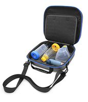 CASEMATIX Asthma Inhaler & Essential Carrying Case for Adult and Child - Protective Travel Bag for Handheld Asthma Nebulizer Machine, Asthma Mask, Asthma Spacer, Asthma Medicine & More - CASE ONLY