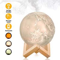 MEIDI Humidifier - Aromatherapy Diffuser, LED Desk Moon Lamp with Cool Mist Humidifier Function, Adjustable Brightness and Mist Mode