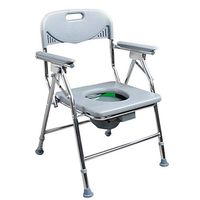 XWZJY Multifunctional Bedside Commode Seat Bath Toilet Chair with Safety Aluminum Alloy Frame Non-Slip Leg Pad for Adults, Handicap, Elderly