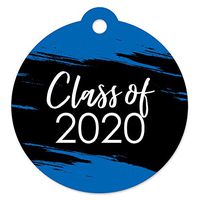 Big Dot of Happiness Blue Grad - Best is Yet to Come - Royal Blue 2020 Graduation Party Favor Gift Tags (Set of 20)