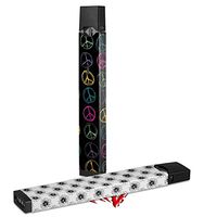Skin Decal Wrap 2 Pack for Juul Vapes Kearas Peace Signs Black JUUL NOT INCLUDED