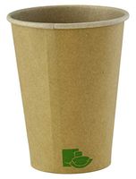 Zen Kraft Paper Cup (Case of 1000), PacknWood - Disposable Brown Coffee Cups (12 oz) 210GCZEN12