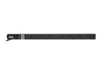 Tripp Lite 8 Outlet Power Strip, 120V, 15A, NEMA 5-15R, 5-15P Plug with 15' Cord, Vertical, Metal, Black, 24" (PS2408B)