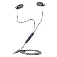 TIMTU Metal Corded Earphones with Selfie,In-Ear Stereo Bass Headphones Noise Isolating Headsets with Built-in Remote Shutter /Microphone/ Volume Control +Carrying Case+Extra Earbuds(S/M/L)