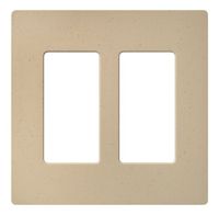 Lutron Claro 2 Gang Decorator Wallplate, SC-2-DS, Desert Stone