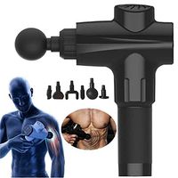 NWHEBET Deep Massage Gun Fascia Gun, 6 Speeds Adjustable Percussion Massager Handheld Deep Tissue Tension Relief Percussion Massage Device with 6 Replacement Head(No Handbag)