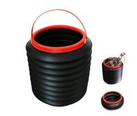 YHYGOO 4L Multi-Function Car Folding Retractable Bucket, Outdoor Portable Collapsible Plastic Container Water Bucket Barrel Trash Bin Bag