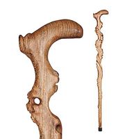 KXR Wooden Cane Walking Stick with Supportive Curved Handle E xquisite Carving Walking Canes as Gifts for Men and Women Hand Crutches
