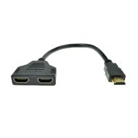  Orcbee  _1080P HDMI Port Male to 2 Female 1 in 2 Out Splitter Cable Adapter Converter Black
