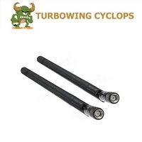 Turbowing 2PCS 3dBi 2.4GHZ/5.8GHZ Dual Frequency FPV Antenna SMA/RP-SMA Male