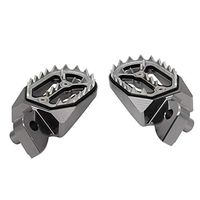 Frames & Fittings CNC MX Foot Pegs Rests Pedals for Yamaha YZ85 125 250 YZF250 WR250F YZF450 Footpegs Footrests - (Color: Gray)
