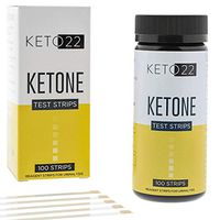 Keto 22 Ketosis Test Strips - 100 Ketone Strips - Accurate Ketone Test Strips - Monitor and Maintain a Low Carb Ketogenic Diet with Keto Test Strips. Lose Weight Feel Great - Keto Strips