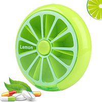 Morepack Small Cute Weekly Pill Organizer 7 Day Pill Case Box Medicine Organizer (Green)