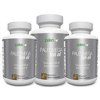 PALEOMEGA Fish Oil - Omega 3 - Paleo Life - High Strength 1500 mg. - 60 Capsules (3)