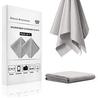 Microfiber Cleaning Cloth 2 Pack - 12x15 Inch Cleaning Wipes Camera Lens, Computer Screen Cleaner Lint Free Cloth Microfiber Cloths