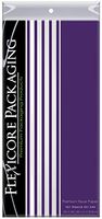 Flexicore Packaging Purple Gift Wrap Tissue Paper | Size: 15 Inch X 20 Inch | Count: 20 Sheets | Color: Solid Purple & Pin Stripe