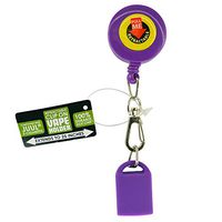 Silicone Retractable Clip-On Vape Holder, Extends 25 Inches - Purple