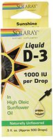 Solaray Liquid D-3 1000 IU Supplement, 0.5 Fluid Ounce