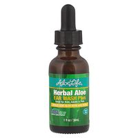 Aloe Life - Herbal Aloe Ear Wash Plus, Natural Help for Ear Irritations, Swimmers Ear, Discomfort and Itchy Ears, Whole Leaf Aloe Vera with Herbs, Includes Dropper (1 Ounces)