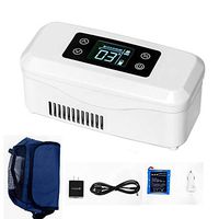 HPDOH Insulin Cooler, Portable Insulin Mini Refrigerator, Large Capacity 2-8 °C Cooler, Medicine Refrigerator, Suitable for Car/Travel/Aircraft (209 99 90mm)