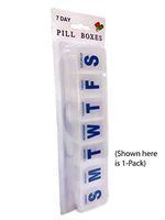 MeowInc. 3-Pack Jumbo Weekly Calendar Pill Box Case — Size Variations (Large)