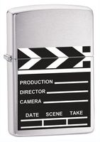 Zippo Movie Take Brushed Chrome Lighter